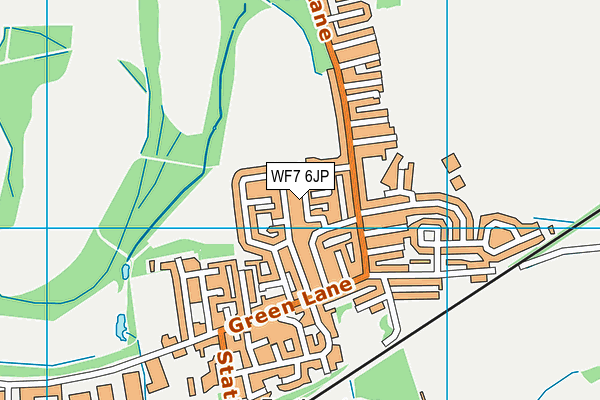 WF7 6JP map - OS VectorMap District (Ordnance Survey)