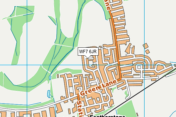 WF7 6JR map - OS VectorMap District (Ordnance Survey)
