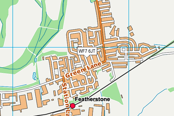 WF7 6JT map - OS VectorMap District (Ordnance Survey)