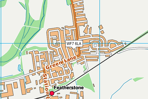 WF7 6LA map - OS VectorMap District (Ordnance Survey)