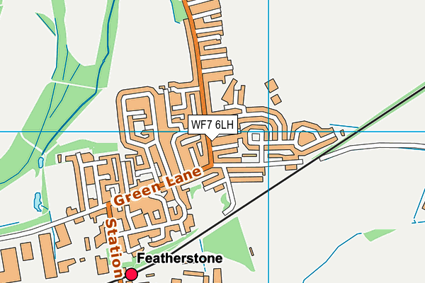 WF7 6LH map - OS VectorMap District (Ordnance Survey)
