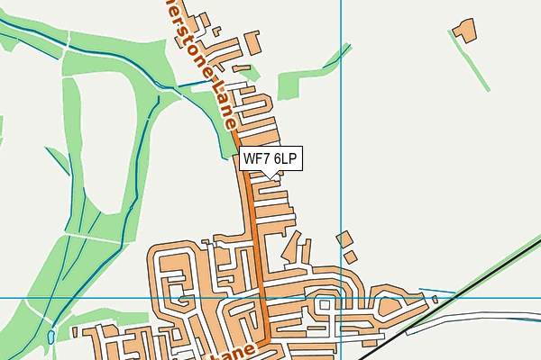 WF7 6LP map - OS VectorMap District (Ordnance Survey)