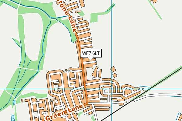 WF7 6LT map - OS VectorMap District (Ordnance Survey)