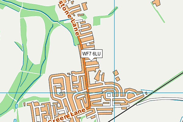 WF7 6LU map - OS VectorMap District (Ordnance Survey)