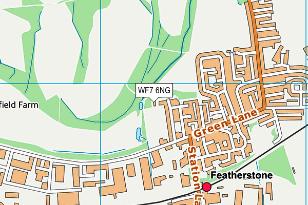 WF7 6NG map - OS VectorMap District (Ordnance Survey)