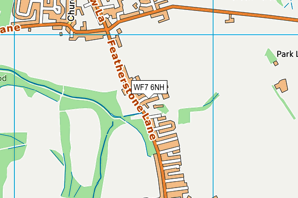 WF7 6NH map - OS VectorMap District (Ordnance Survey)