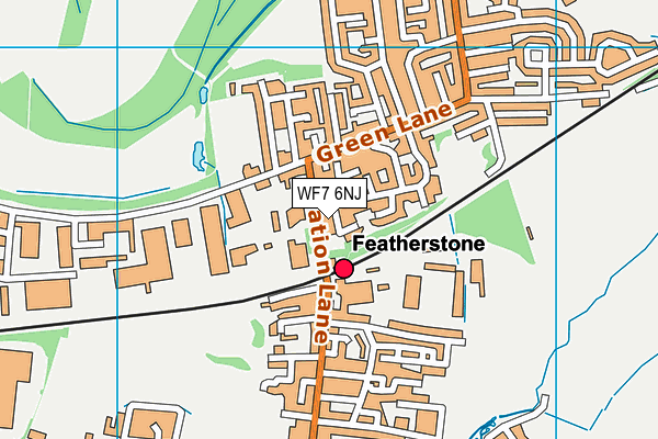 WF7 6NJ map - OS VectorMap District (Ordnance Survey)