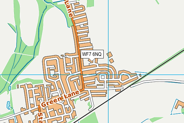 WF7 6NQ map - OS VectorMap District (Ordnance Survey)