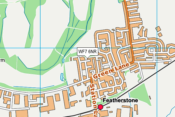 WF7 6NR map - OS VectorMap District (Ordnance Survey)