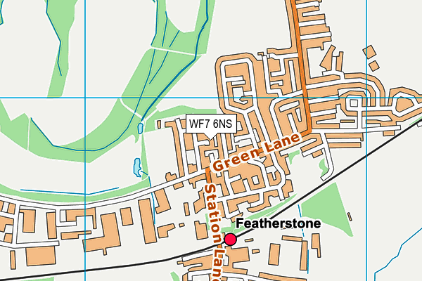 WF7 6NS map - OS VectorMap District (Ordnance Survey)