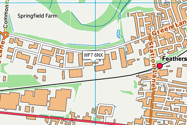 WF7 6NX map - OS VectorMap District (Ordnance Survey)