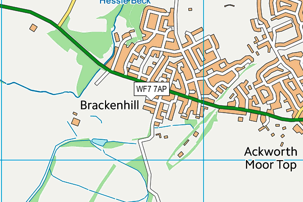 WF7 7AP map - OS VectorMap District (Ordnance Survey)