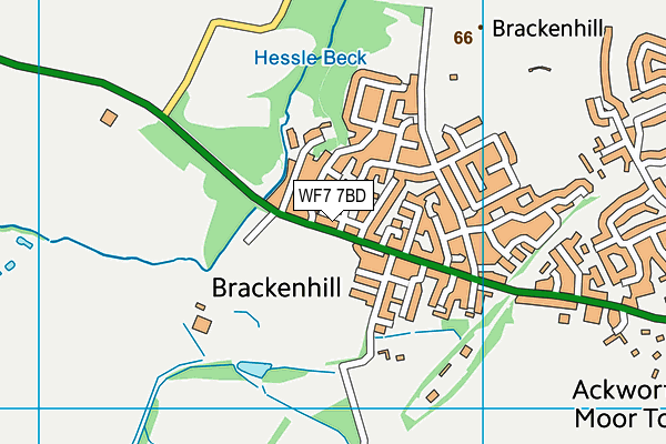 WF7 7BD map - OS VectorMap District (Ordnance Survey)