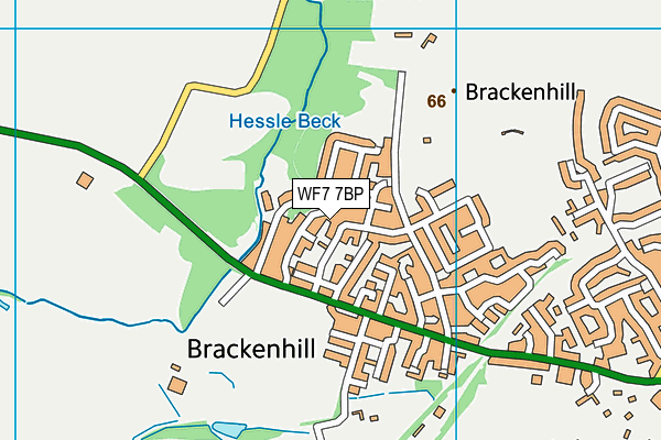 WF7 7BP map - OS VectorMap District (Ordnance Survey)