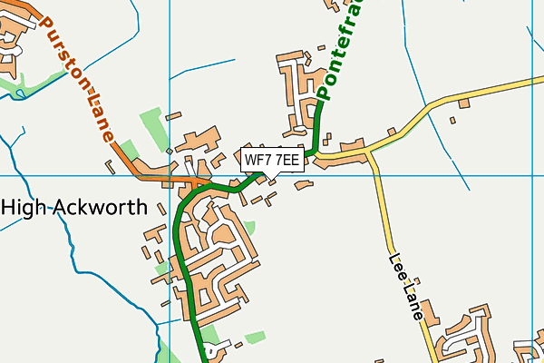 Map of ACKWORTH RAMBLING SCHOOL OF EXCELLENCE LTD at district scale