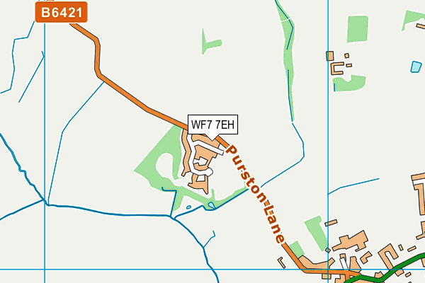 WF7 7EH map - OS VectorMap District (Ordnance Survey)
