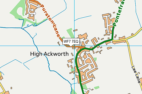 WF7 7EQ map - OS VectorMap District (Ordnance Survey)