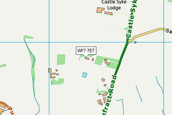 WF7 7ET map - OS VectorMap District (Ordnance Survey)