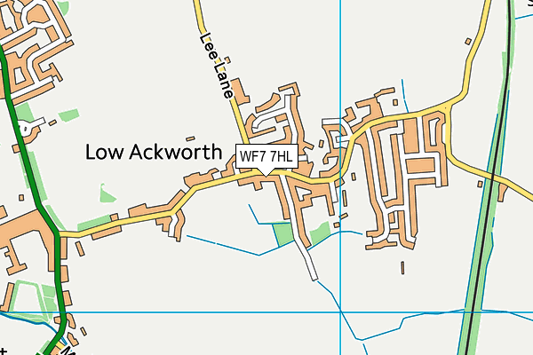 WF7 7HL map - OS VectorMap District (Ordnance Survey)