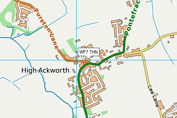 WF7 7HN map - OS VectorMap District (Ordnance Survey)