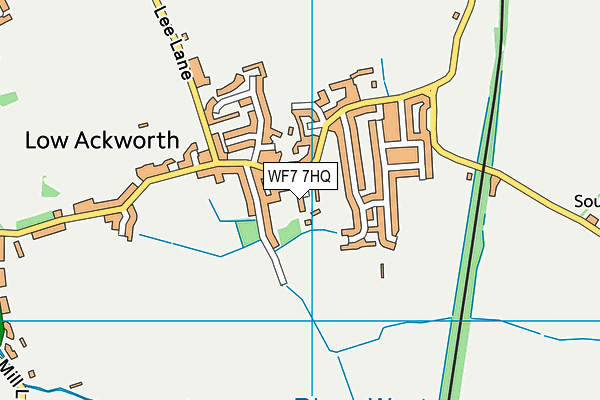 WF7 7HQ map - OS VectorMap District (Ordnance Survey)