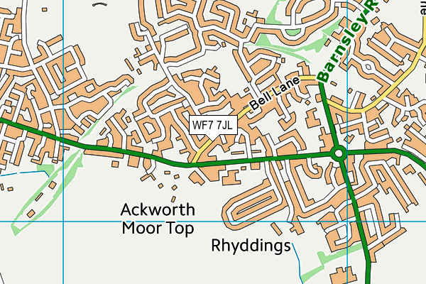 Map of M BEAUMONT (ACKWORTH) JOINERY & BUILDING SERVICES LTD at district scale