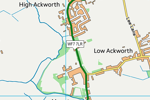 WF7 7LR map - OS VectorMap District (Ordnance Survey)