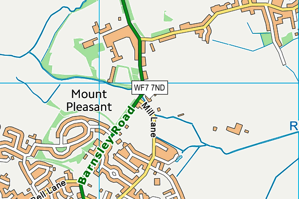 WF7 7ND map - OS VectorMap District (Ordnance Survey)