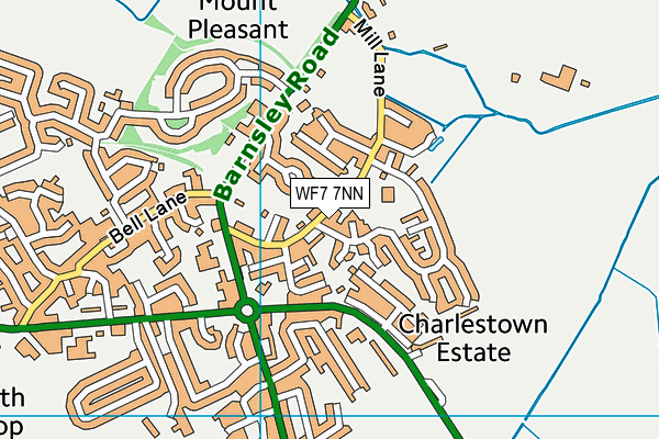 WF7 7NN map - OS VectorMap District (Ordnance Survey)