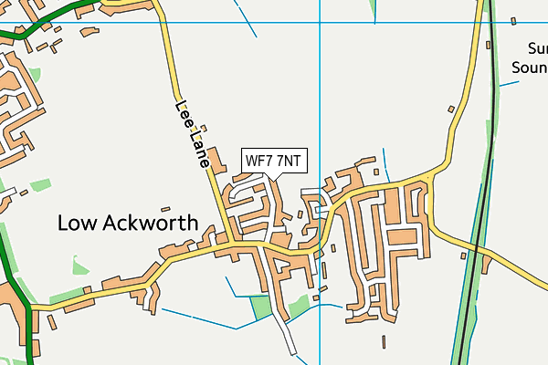 WF7 7NT map - OS VectorMap District (Ordnance Survey)