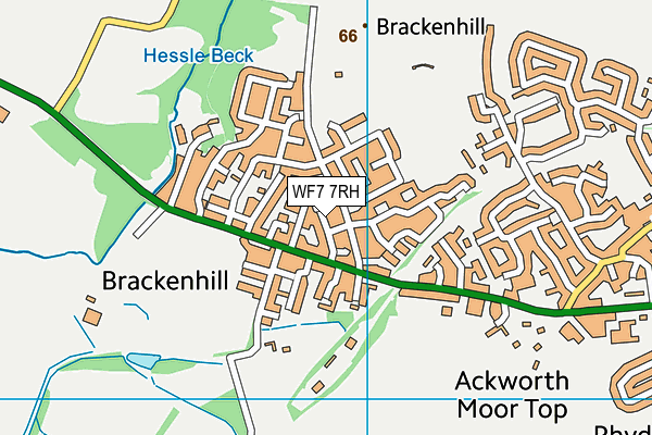 WF7 7RH map - OS VectorMap District (Ordnance Survey)