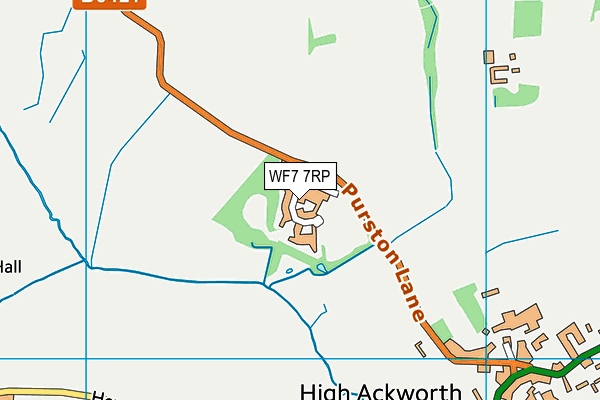 WF7 7RP map - OS VectorMap District (Ordnance Survey)