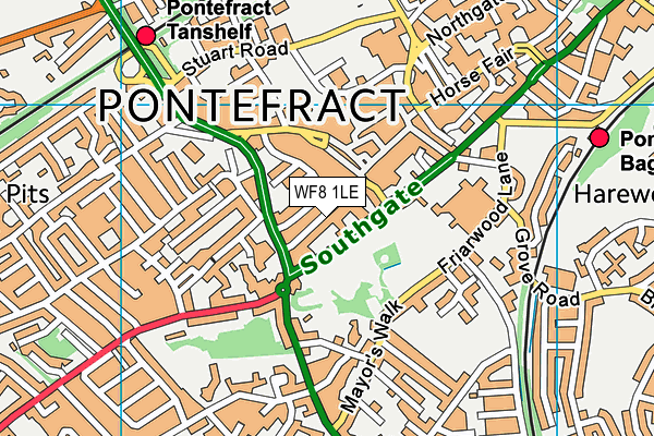 Map of CARTERS PONTEFRACT LIMITED at district scale