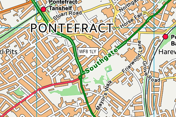 Map of PICKERINGS OF PONTEFRACT LIMITED at district scale