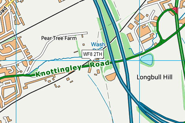 WF8 2TH map - OS VectorMap District (Ordnance Survey)