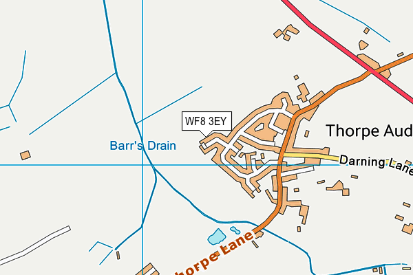 WF8 3EY map - OS VectorMap District (Ordnance Survey)