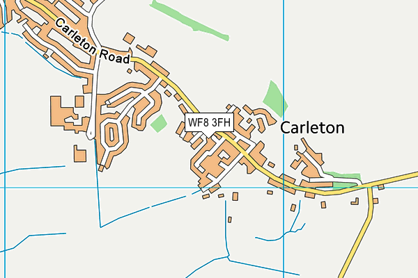 WF8 3FH map - OS VectorMap District (Ordnance Survey)