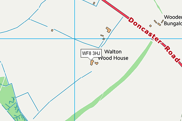 WF8 3HJ map - OS VectorMap District (Ordnance Survey)