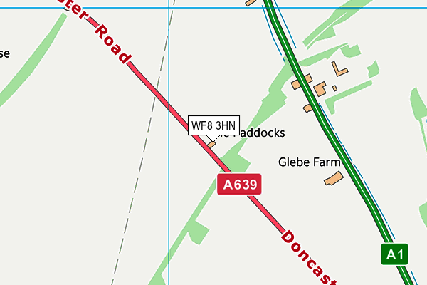 WF8 3HN map - OS VectorMap District (Ordnance Survey)