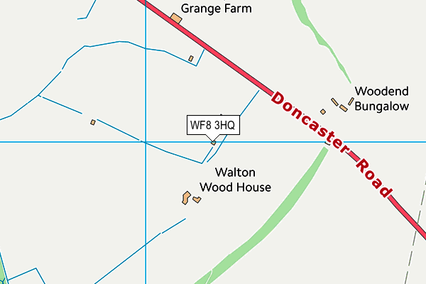 WF8 3HQ map - OS VectorMap District (Ordnance Survey)