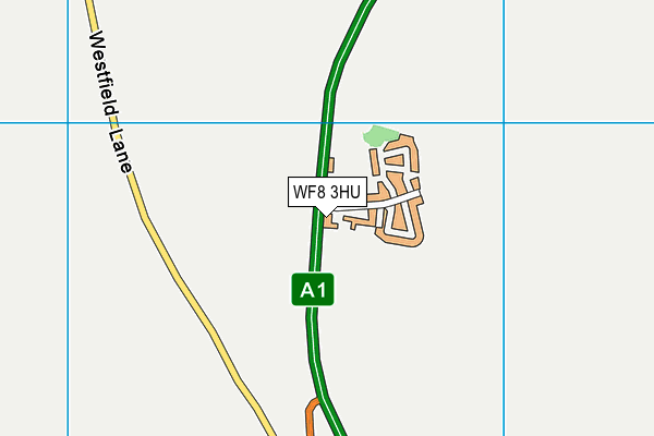 WF8 3HU map - OS VectorMap District (Ordnance Survey)