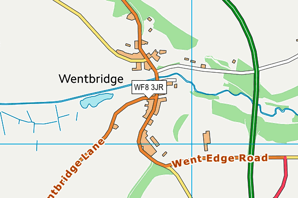 WF8 3JR map - OS VectorMap District (Ordnance Survey)