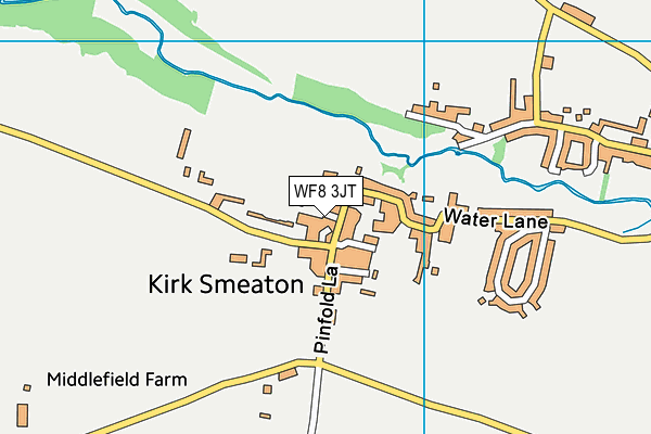 WF8 3JT map - OS VectorMap District (Ordnance Survey)