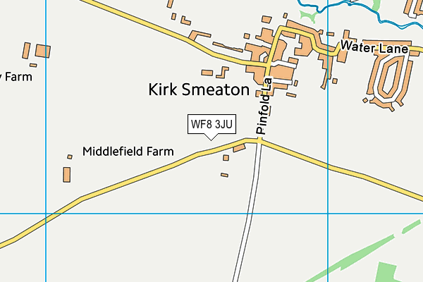 WF8 3JU map - OS VectorMap District (Ordnance Survey)