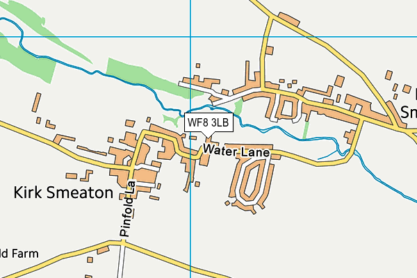 WF8 3LB map - OS VectorMap District (Ordnance Survey)