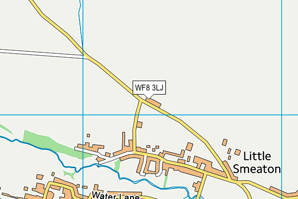 WF8 3LJ map - OS VectorMap District (Ordnance Survey)