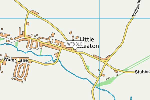 WF8 3LQ map - OS VectorMap District (Ordnance Survey)