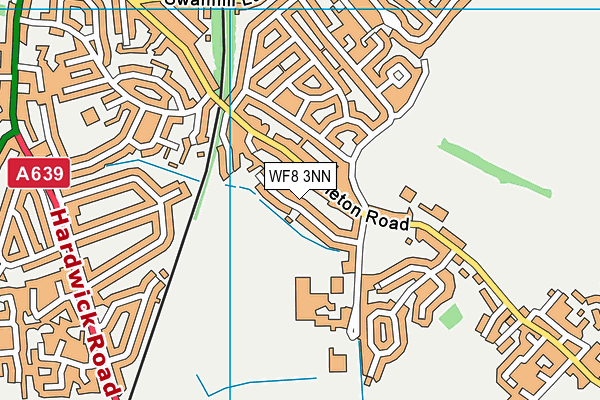 WF8 3NN map - OS VectorMap District (Ordnance Survey)