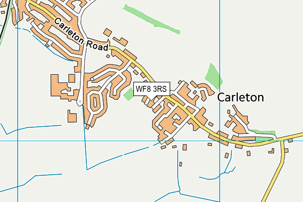 WF8 3RS map - OS VectorMap District (Ordnance Survey)