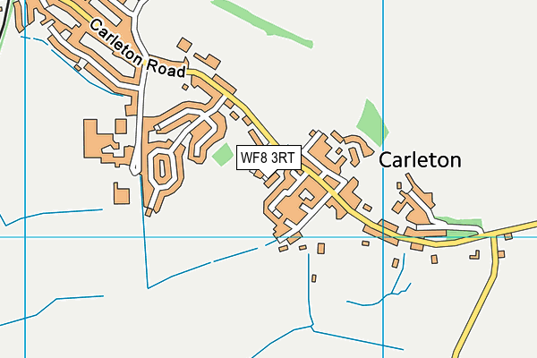 WF8 3RT map - OS VectorMap District (Ordnance Survey)